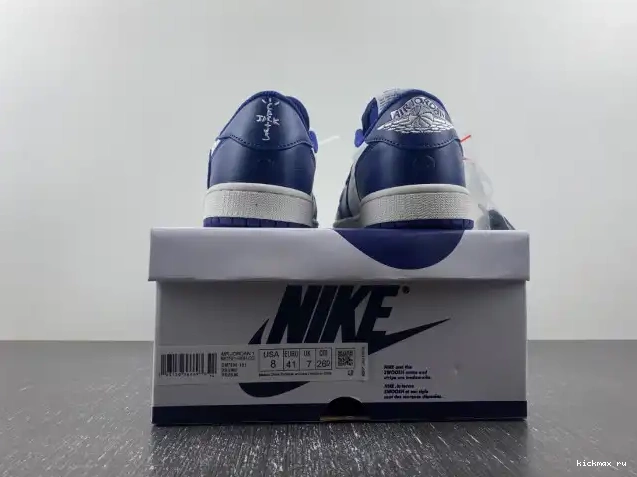 Rep Kickmax CUSTOM 1 SCOTT X OFF-WHITE X JORDAN AIR TRAVIS DM7890-101 0620